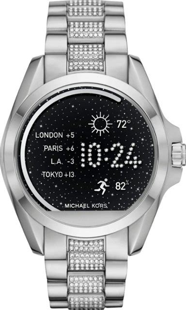 michael kors watch silver smartwatch|Michael Kors bradshaw smart watch gold.